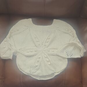 Elegant White Knit Sweater